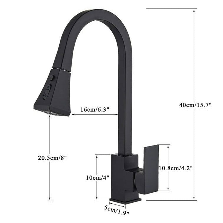 Contemporary Swing Kitchen Faucet – Sleek Stainless Steel Mixer Tap