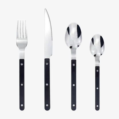 Premium Heavy Duty 24-Piece Stainless Steel Flatware Set - Fesara