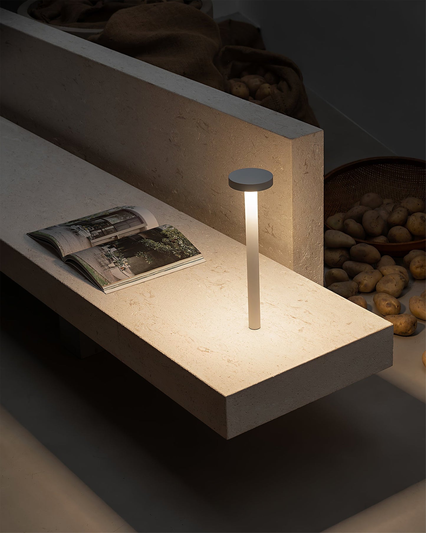 Compact Portable Table Lamp with Magnetic Base
