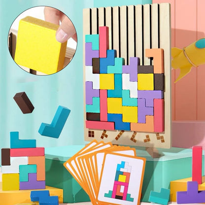 Fun Wooden Brain Teaser Puzzle for Kids 3+