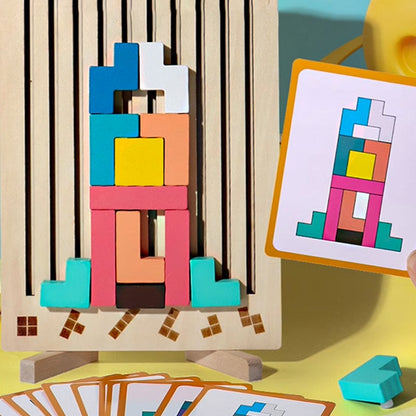 Fun Wooden Brain Teaser Puzzle for Kids 3+