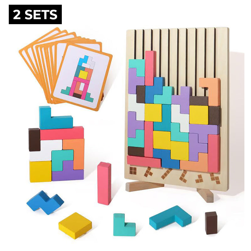 Fun Wooden Brain Teaser Puzzle for Kids 3+