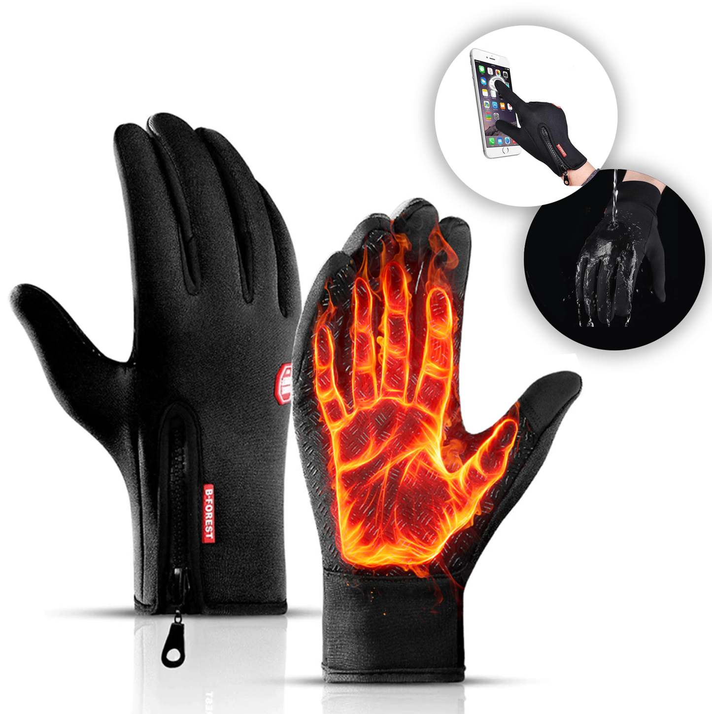 Warm Insulated Winter Sports Gloves for Men Women