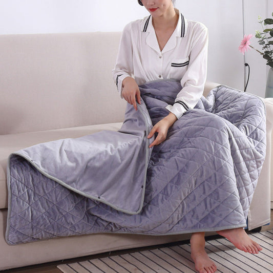 Soft Electric Heated Throw Blanket with Adjustable Warmth - Fesara