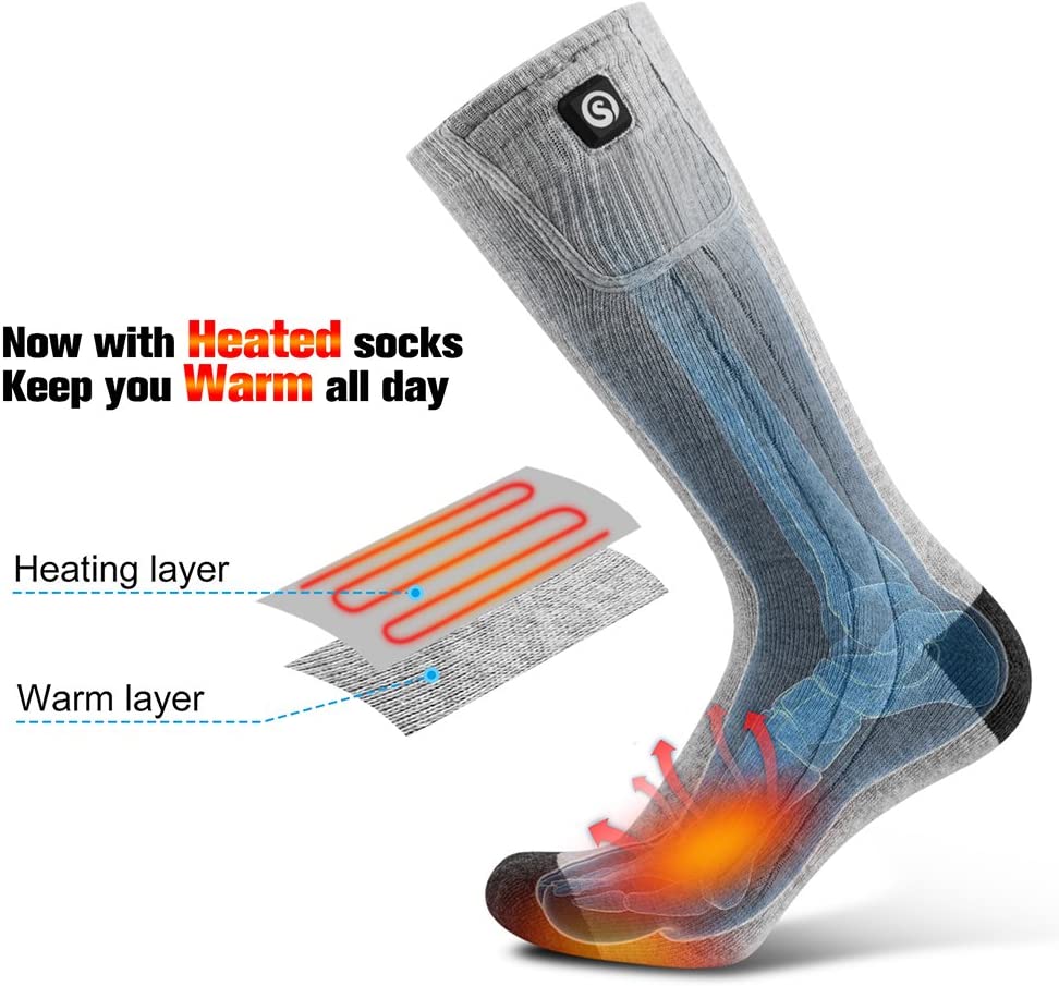 ThermoSocks | Premium Rechargeable Heated Socks for Men and Women 1