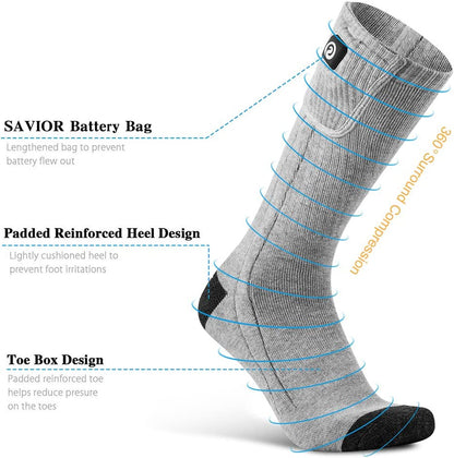 ThermoSocks | Premium Rechargeable Heated Socks for Men and Women 2