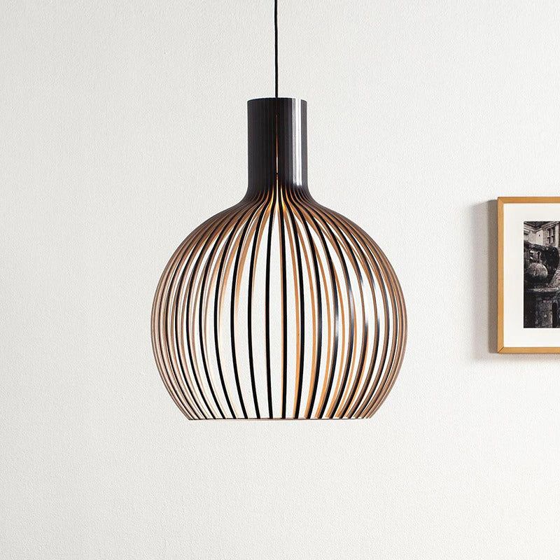 TimberGlow | Rustic Artisan Wooden Pendant Light Fixture for Kitchen Island 4