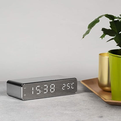 Smart LED Clock with Wireless Charger