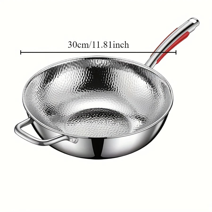 TitaniumEssence | Durable Premium Round Bottom Induction Wok Pan 6