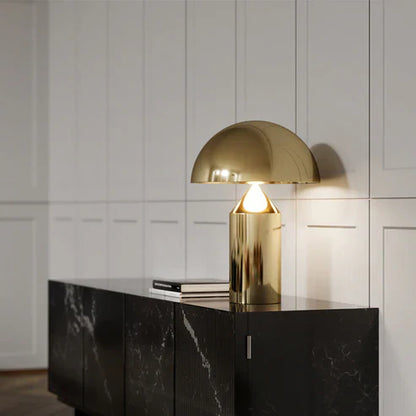 Contemporary Gold Dome LED Desk Lamp 3-Light