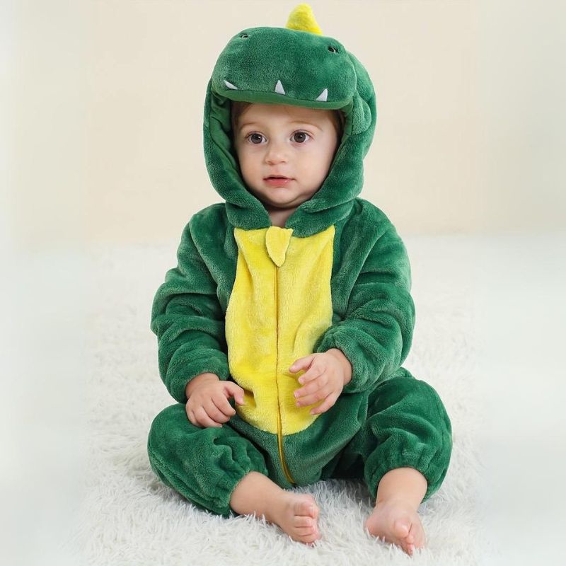 Cozy Animal Onesie for Baby, Soft Cotton Jumpsuit