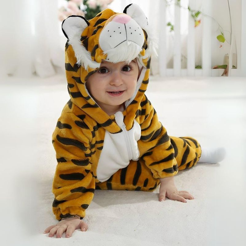 Cozy Animal Onesie for Baby, Soft Cotton Jumpsuit