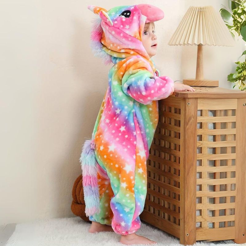 Cozy Animal Onesie for Baby, Soft Cotton Jumpsuit