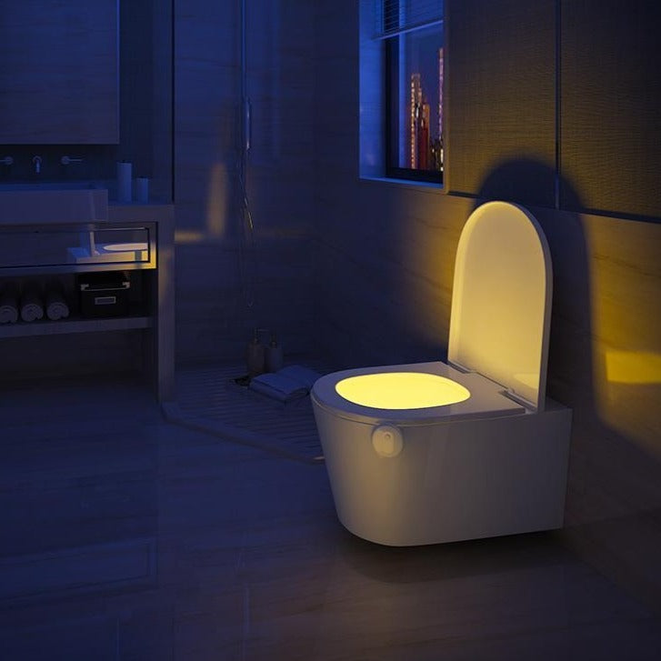 Automatic LED Toilet Nightlight - Motion Sensor Glow Bowl - Fesara