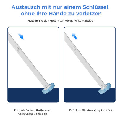Sanitary Toilet Brush with Germ Free Bristle Head Set