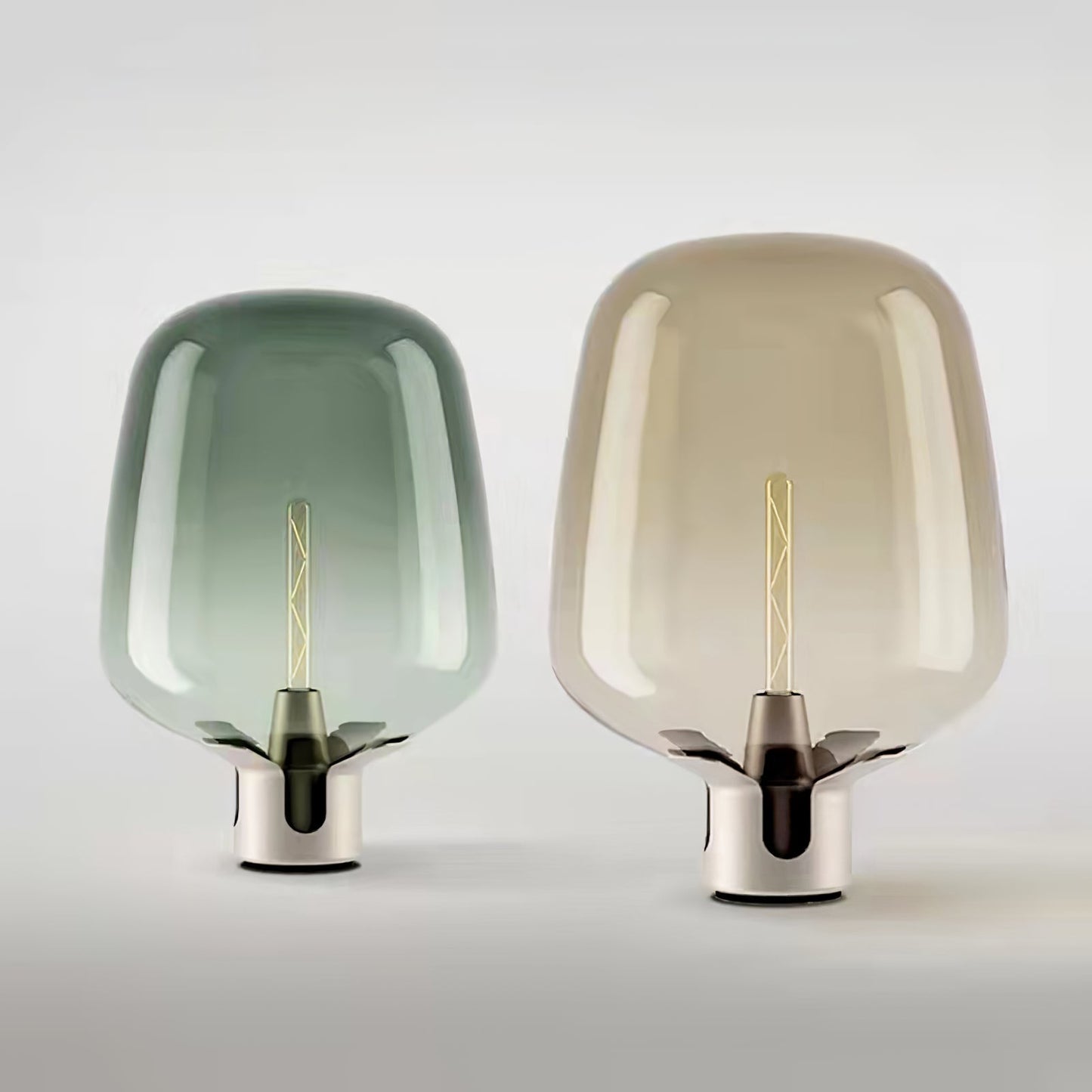 Chic Glass - Modern Table Lamp with Soft LED Light