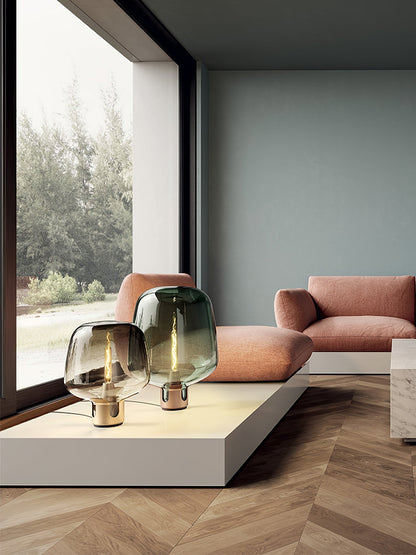 Chic Glass - Modern Table Lamp with Soft LED Light