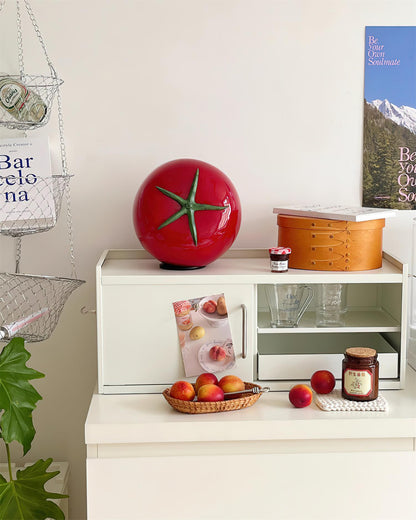 Bright Red Glass Desk Lamp