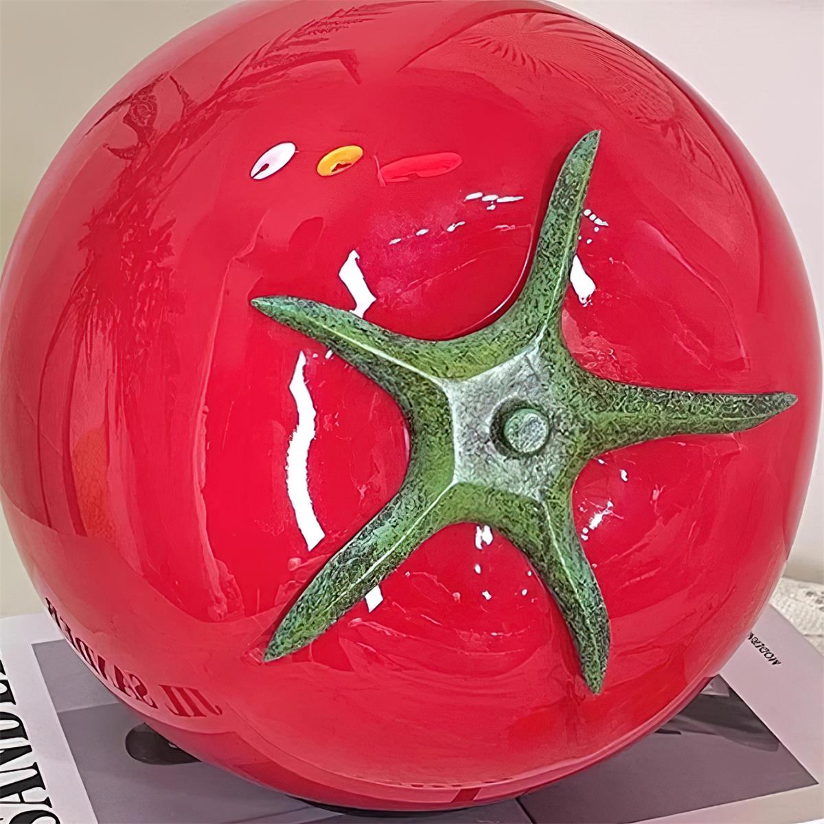 Bright Red Glass Desk Lamp