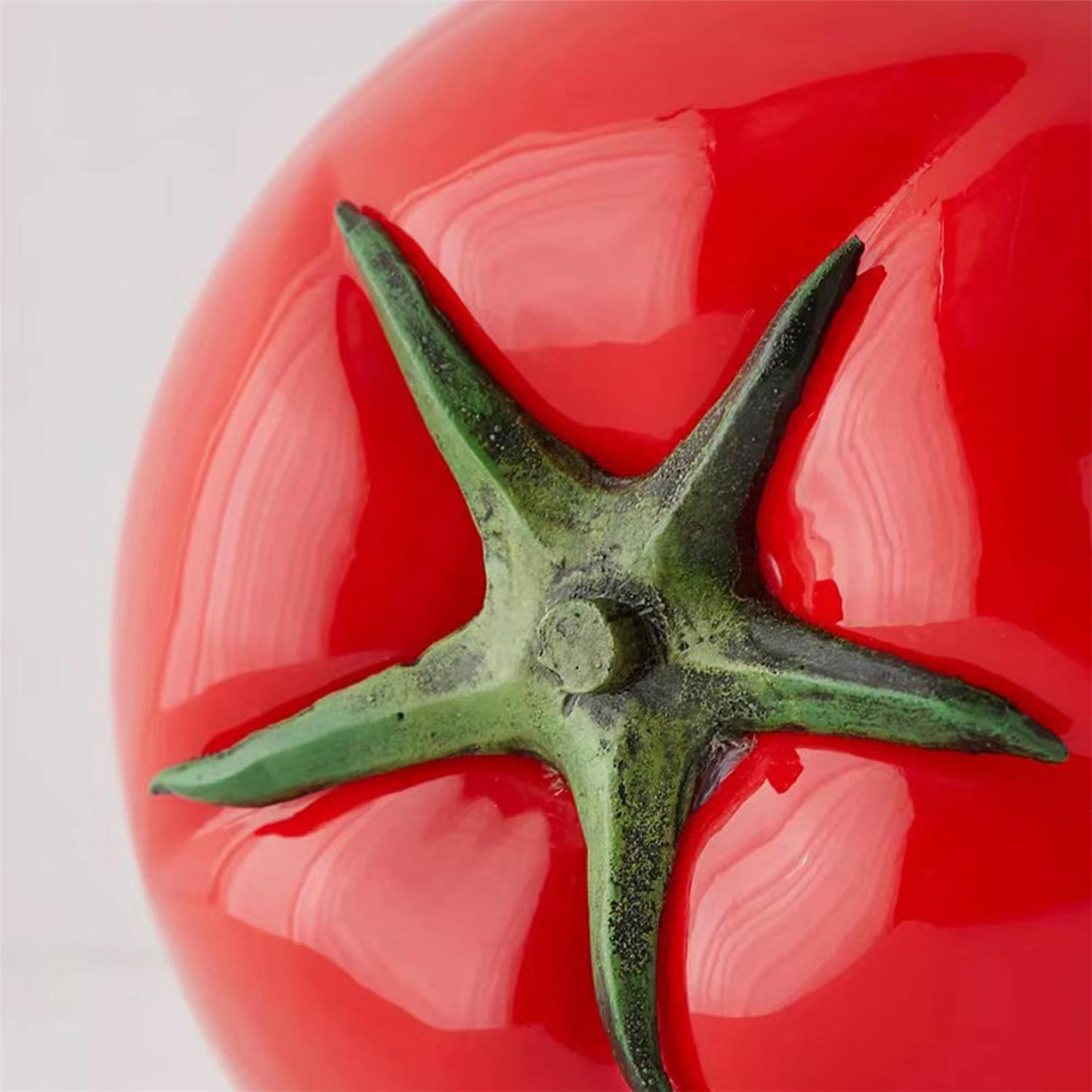 Vibrant Red Glass Table Lamp