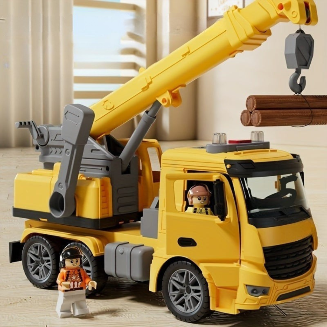 Toy Crane Truck with Lights and Sounds 5