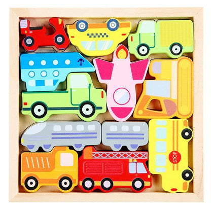 Wooden Brain Teaser Puzzle Set (3 Pack)