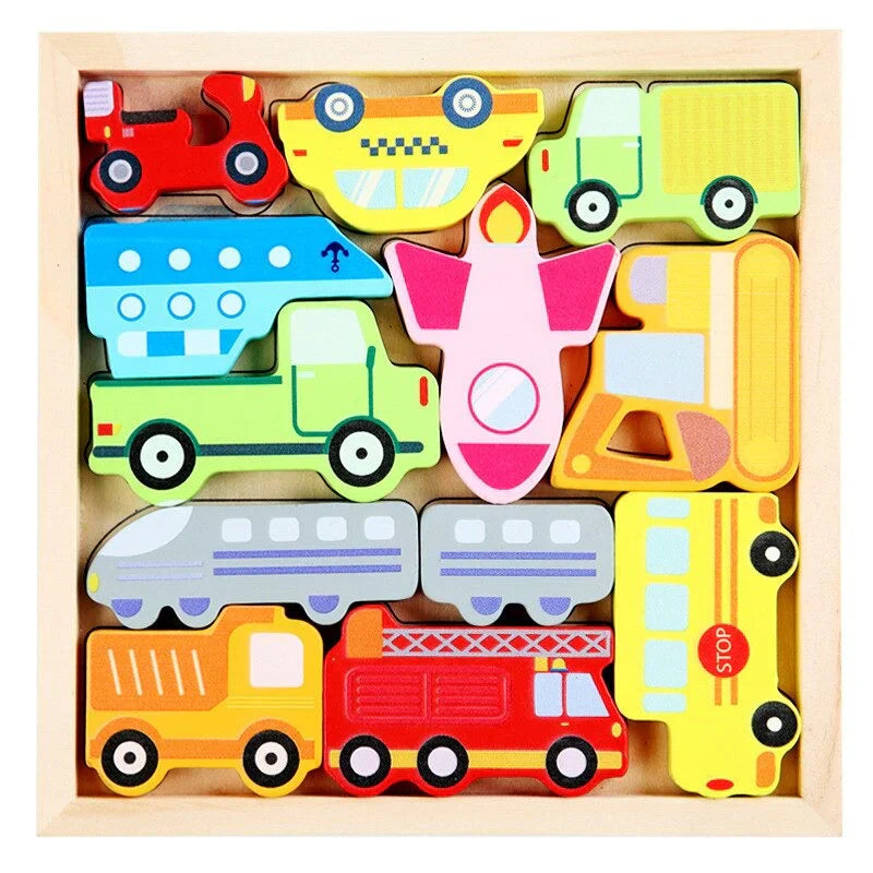 Challenging Wooden Shape Sorting Puzzle