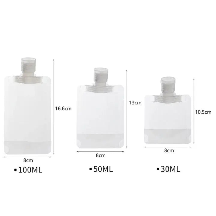 Spill-Proof Travel Bags - 10 Pack