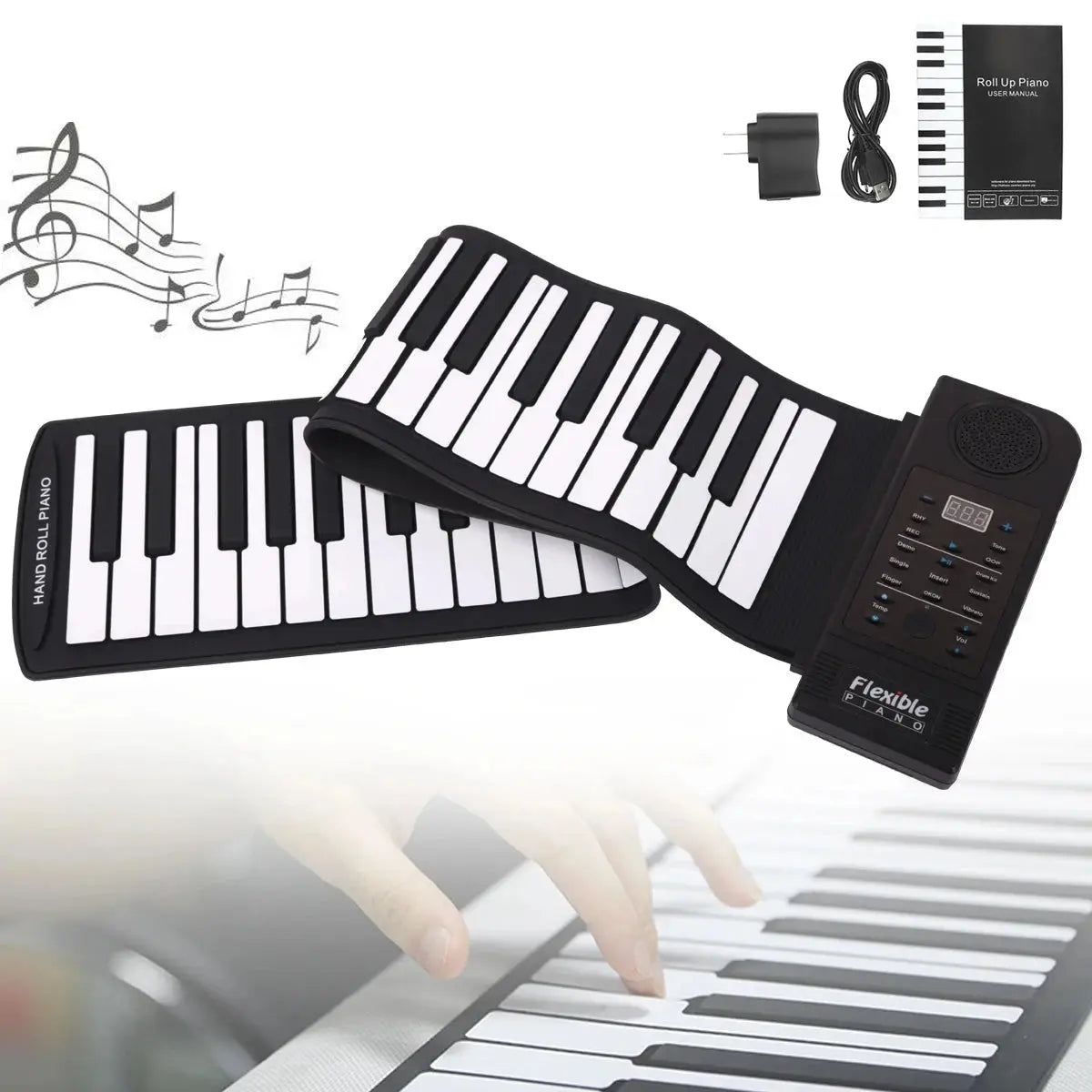 Compact Travel Piano Keyboard - Fesara