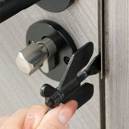 Compact Travel Door Lock - Strong Stainless Steel Security