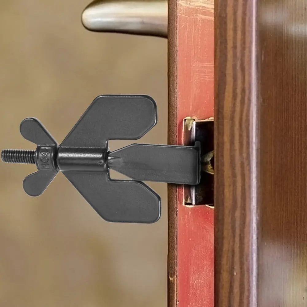Compact Travel Door Lock - Strong Stainless Steel Security