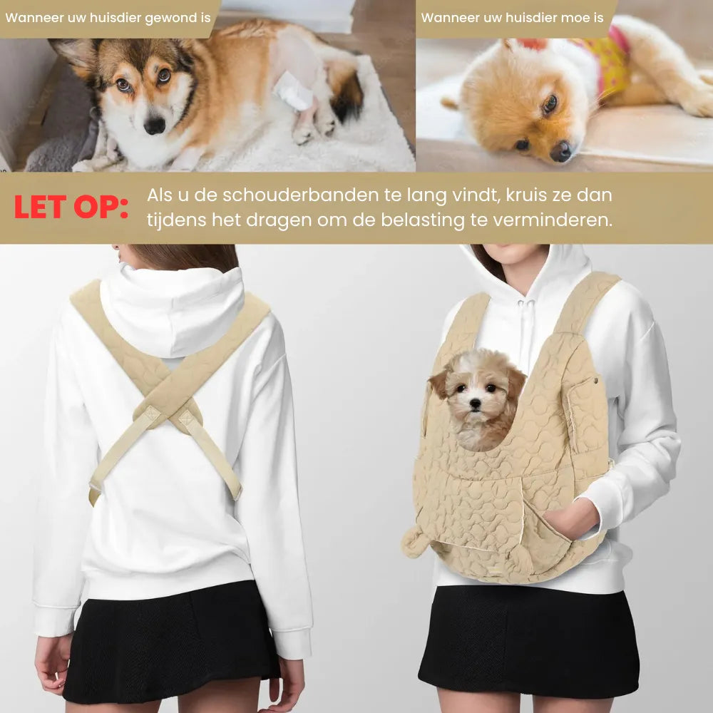 Large Pet Sling Bag - Waterproof, Portable Dog Carrier