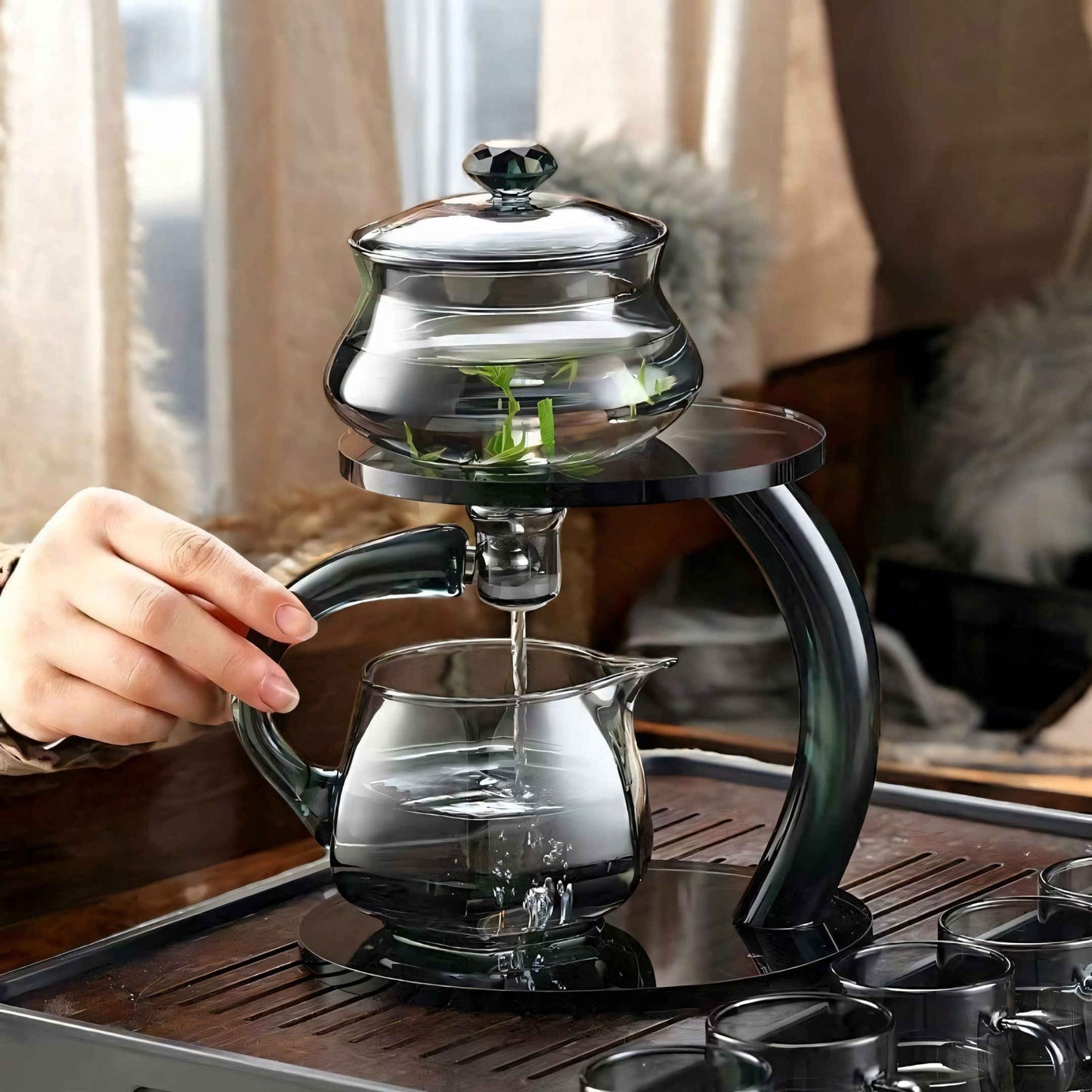 Premium Glass Teapot with Built-In Infuser