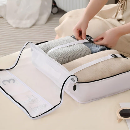 Compact 7pc Travel Organizer Bag Set