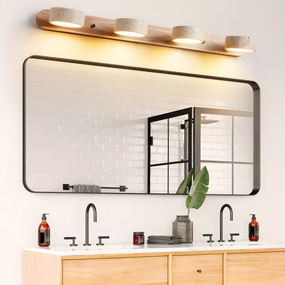 Contemporary Stone Round LED Wall Light Fixture