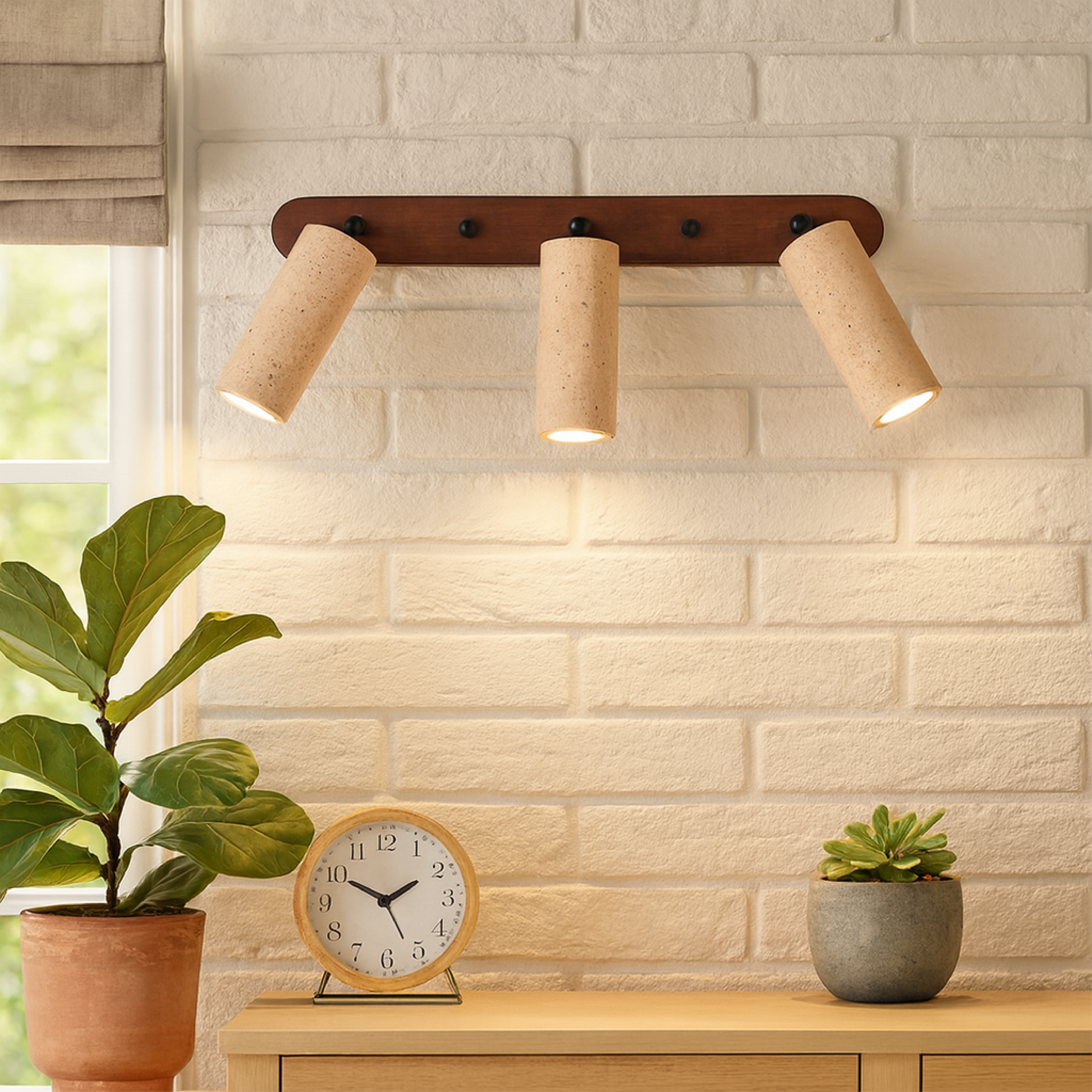 Travertine Swivel Wall Lamp 1