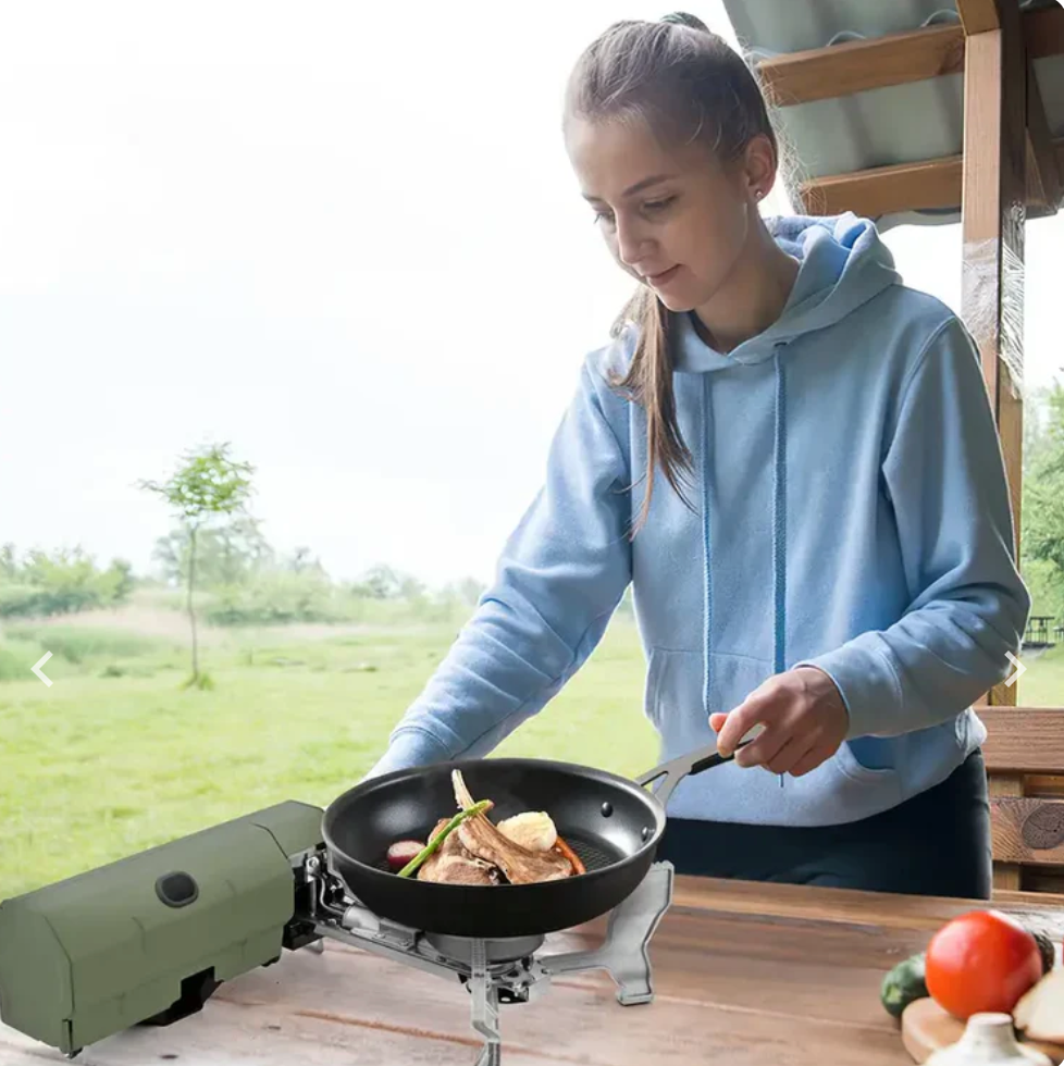 TrekFlame | Ultra-Lightweight Portable Camping Gas Stove for Outdoor Cooking 3