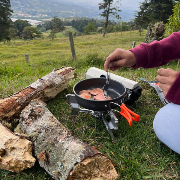 TrekFlame | Ultra-Lightweight Portable Camping Gas Stove for Outdoor Cooking 4