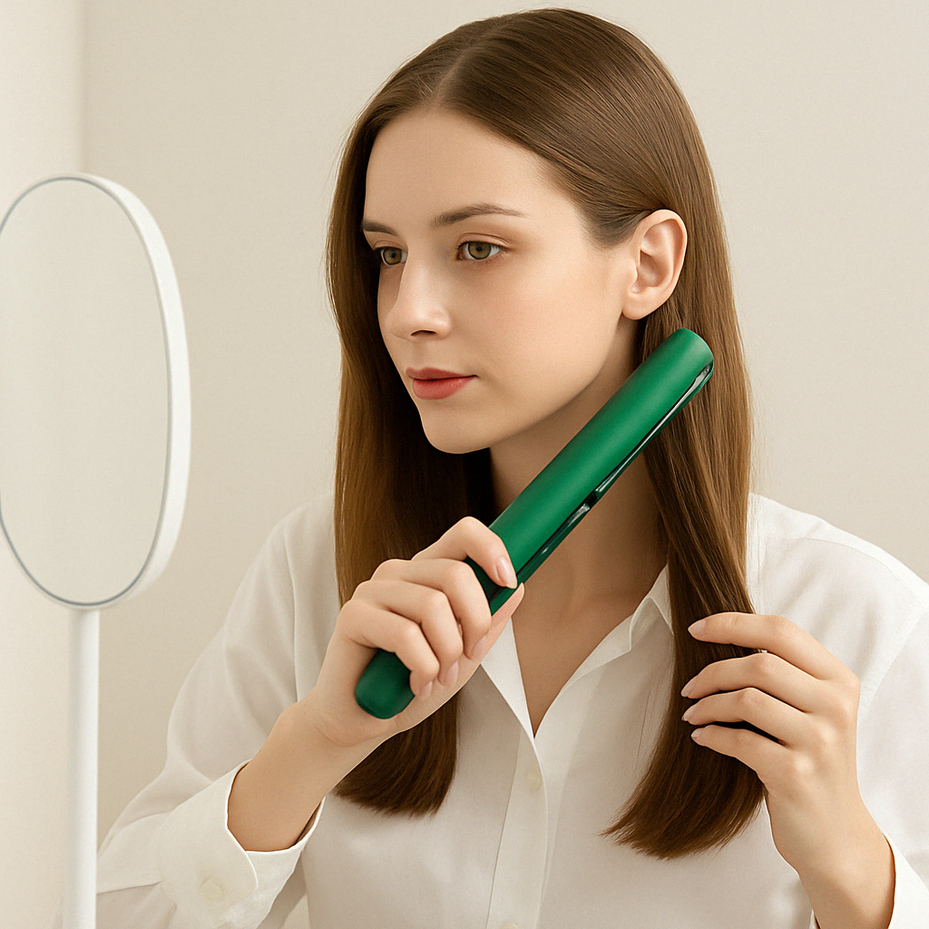 Compact Travel Hair Straightener – Slim Ceramic Flat Iron - Fesara