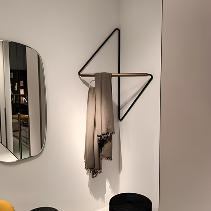 Space Saving Metal Coat Rack with Storage