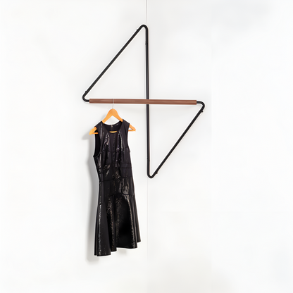 Space Saving Metal Coat Rack with Storage