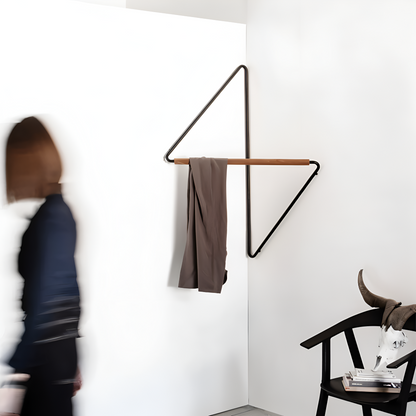 Space Saving Metal Coat Rack with Storage