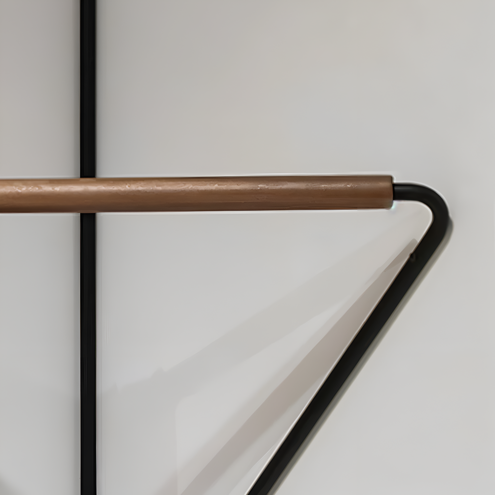 Space Saving Metal Coat Rack with Storage
