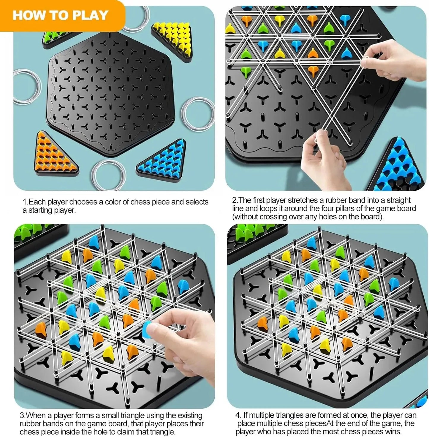 Fun Team Board Game for 2-4 Players Ages 8+