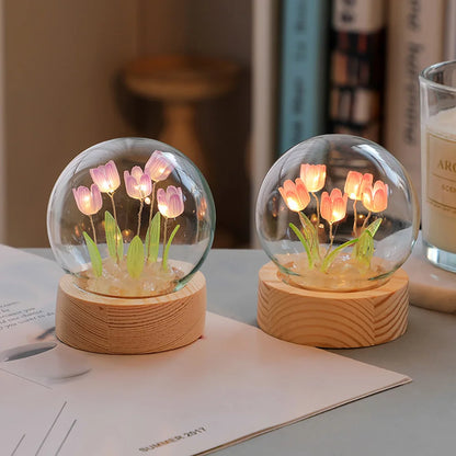 Beautiful Floral Desk Table Lamp