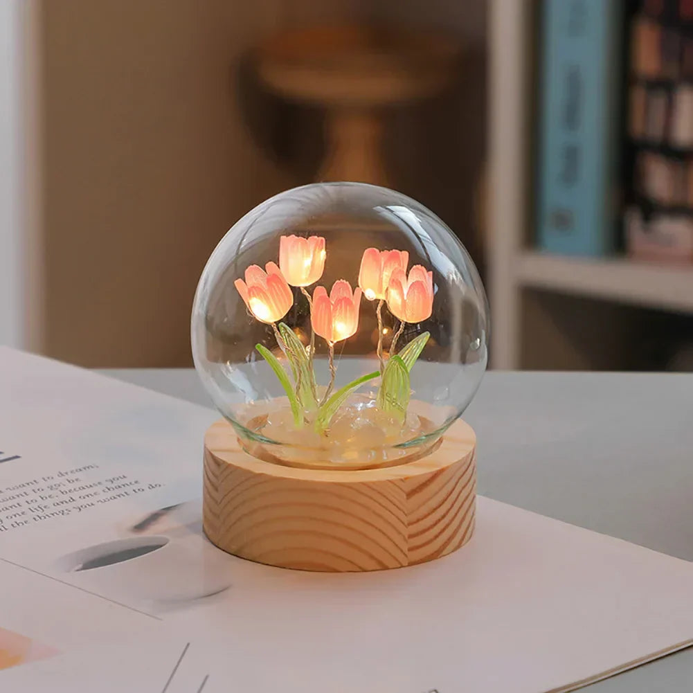 Beautiful Floral Desk Table Lamp