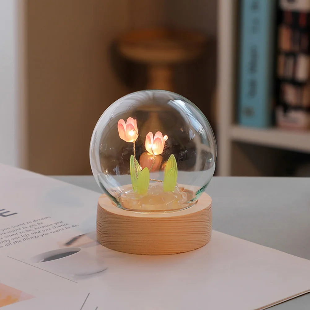 Beautiful Floral Desk Table Lamp