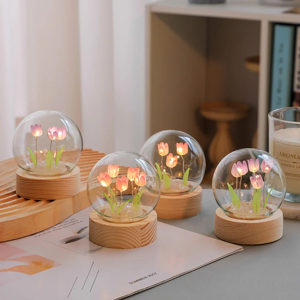 Beautiful Floral Desk Table Lamp