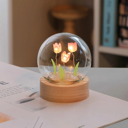 Beautiful Floral Desk Table Lamp