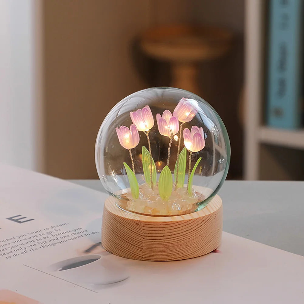 Beautiful Floral Desk Table Lamp